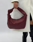 Borsa intrecciata in ecopelle – Stile e praticità