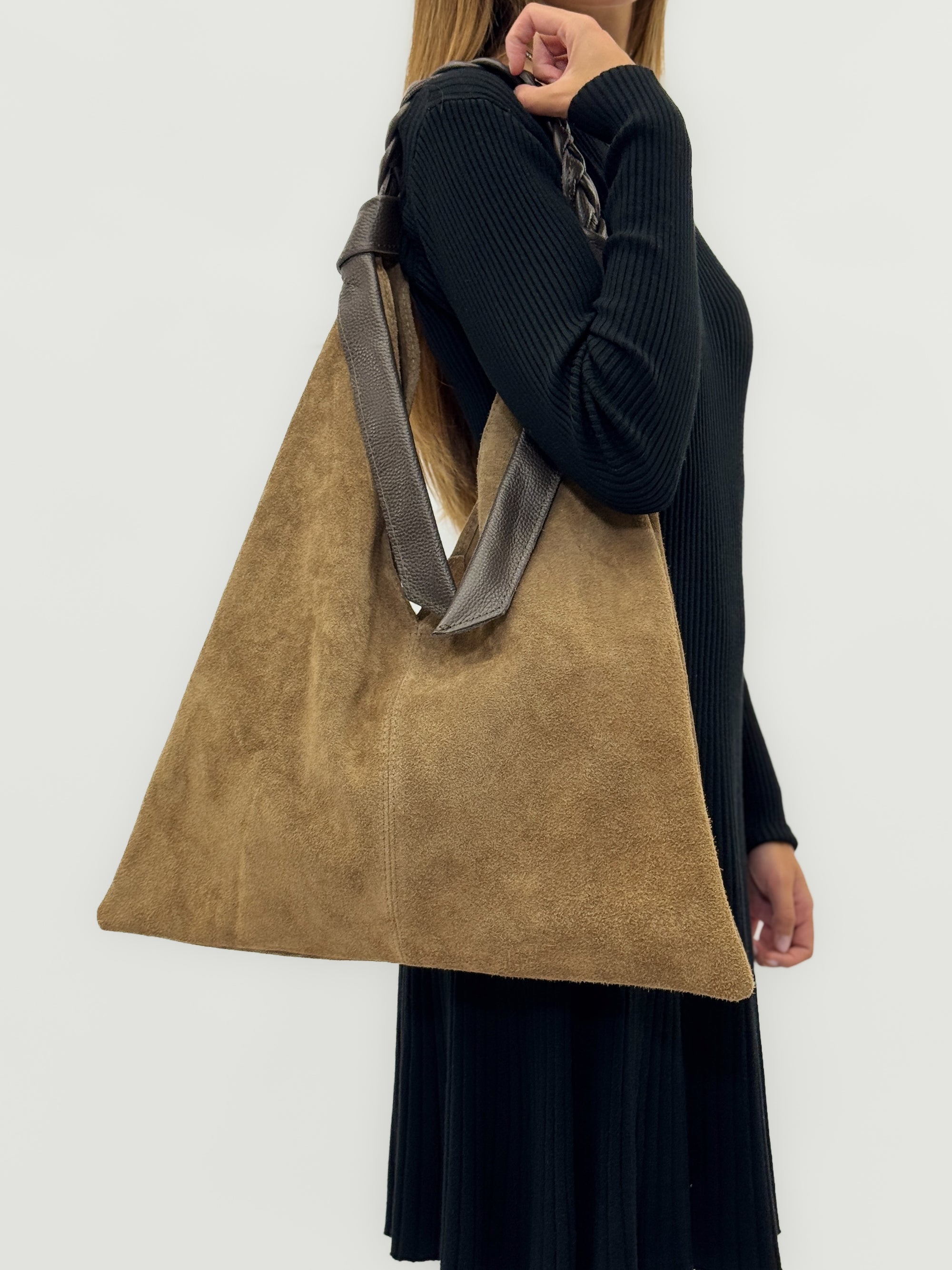 Borsa hobo in vera pelle – Made in Italy