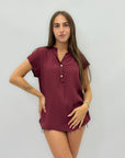 Camicia a tinta unita