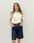 T-shirt con rouches