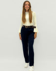 Pantaloni a vita alta – Linea morbida e versatile