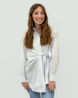 Camicia Lunga con Nodo Laterale