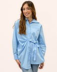 Camicia Lunga con Nodo Laterale