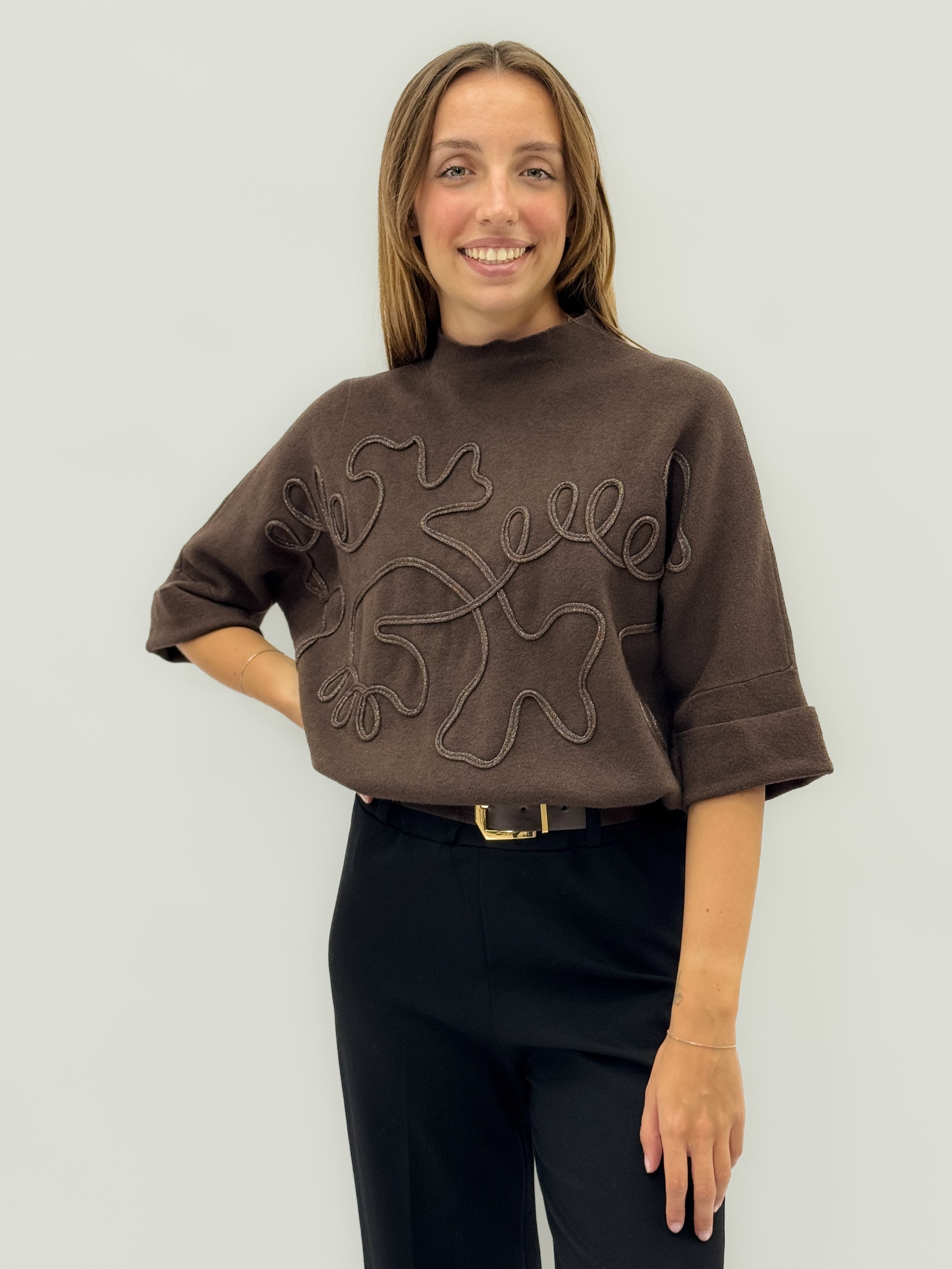 Maglia con ricamo in rilievo – Stile unico e sofisticato