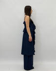 Completo canotta rouches e pantaloni