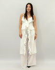 Completo canotta rouches e pantaloni