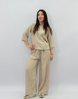 Completo maglia e pantaloni taglia comoda