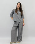 Completo maglia e pantaloni taglia comoda