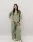 Completo maglia e pantaloni taglia comoda