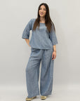 Completo maglia e pantaloni taglia comoda