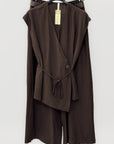 Completo con Top Incrociato e Pantalone Palazzo