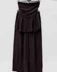 Completo con Top Fascia Peplo e Pantaloni Palazzo
