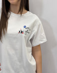 T-shirt in cotone con stampa "ready set glow"