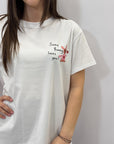 T-shirt in cotone con stampa "some bunny loves you!"