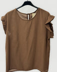 Blusa con Maniche a Volant