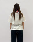 T-shirt in cotone con foulard