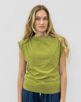 T-shirt in Cotone Smanicato