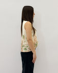 Maglia smanicata con fiocco