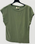 T-shirt in Cotone Smanicato