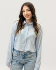 Camicia a Righe con Lurex
