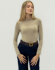 Maglia in misto cashmere – Maniche lunghe e taglio slim
