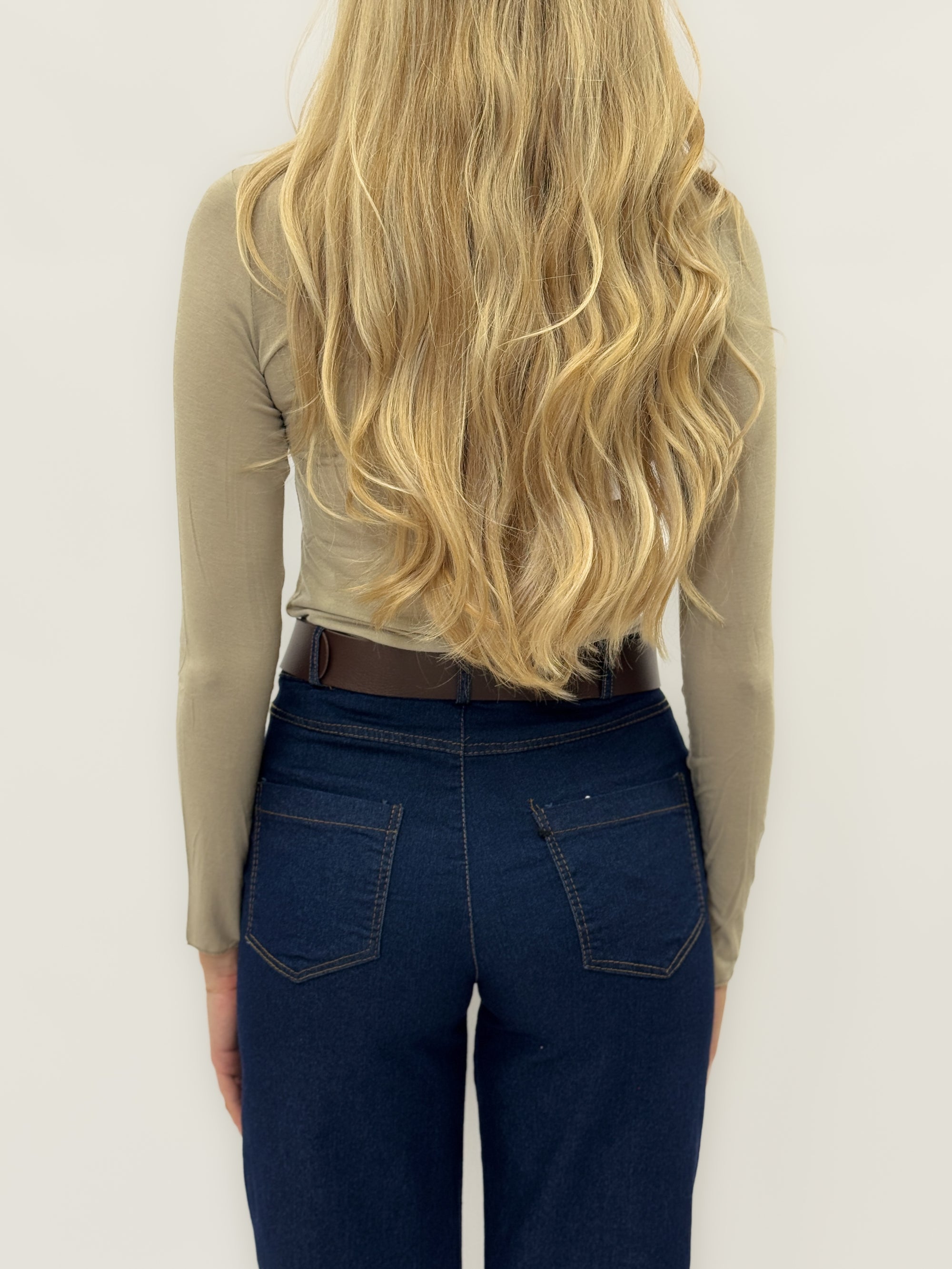 Maglia in misto cashmere – Maniche lunghe e taglio slim