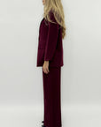 Completo tailleur giacca e pantalone – Taglio palazzo e blazer doppiopetto