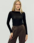 Maglia in misto cashmere – Maniche lunghe e taglio slim