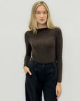 Maglia in misto cashmere – Maniche lunghe e taglio slim