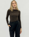 Maglia in misto cashmere – Maniche lunghe e taglio slim