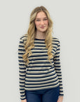 Maglia Donna Righe – Manica Lunga Casual