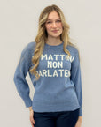 Maglia con Scritta “Di Mattina Non Parlatemi” – Casual Ironica