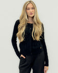 Cardigan in maglia a trecce – Eleganza senza tempo