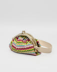 Borsa in paglia colorata