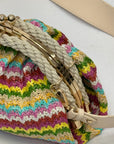 Borsa in paglia colorata
