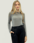 Maglia in misto cashmere – Maniche lunghe e taglio slim