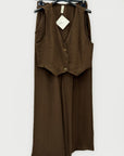 Completo con Gilet e Pantalone Palazzo