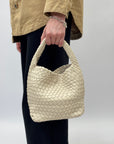Borsa secchiello intrecciata