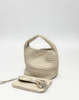 Borsa secchiello intrecciata