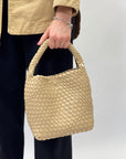 Borsa secchiello intrecciata