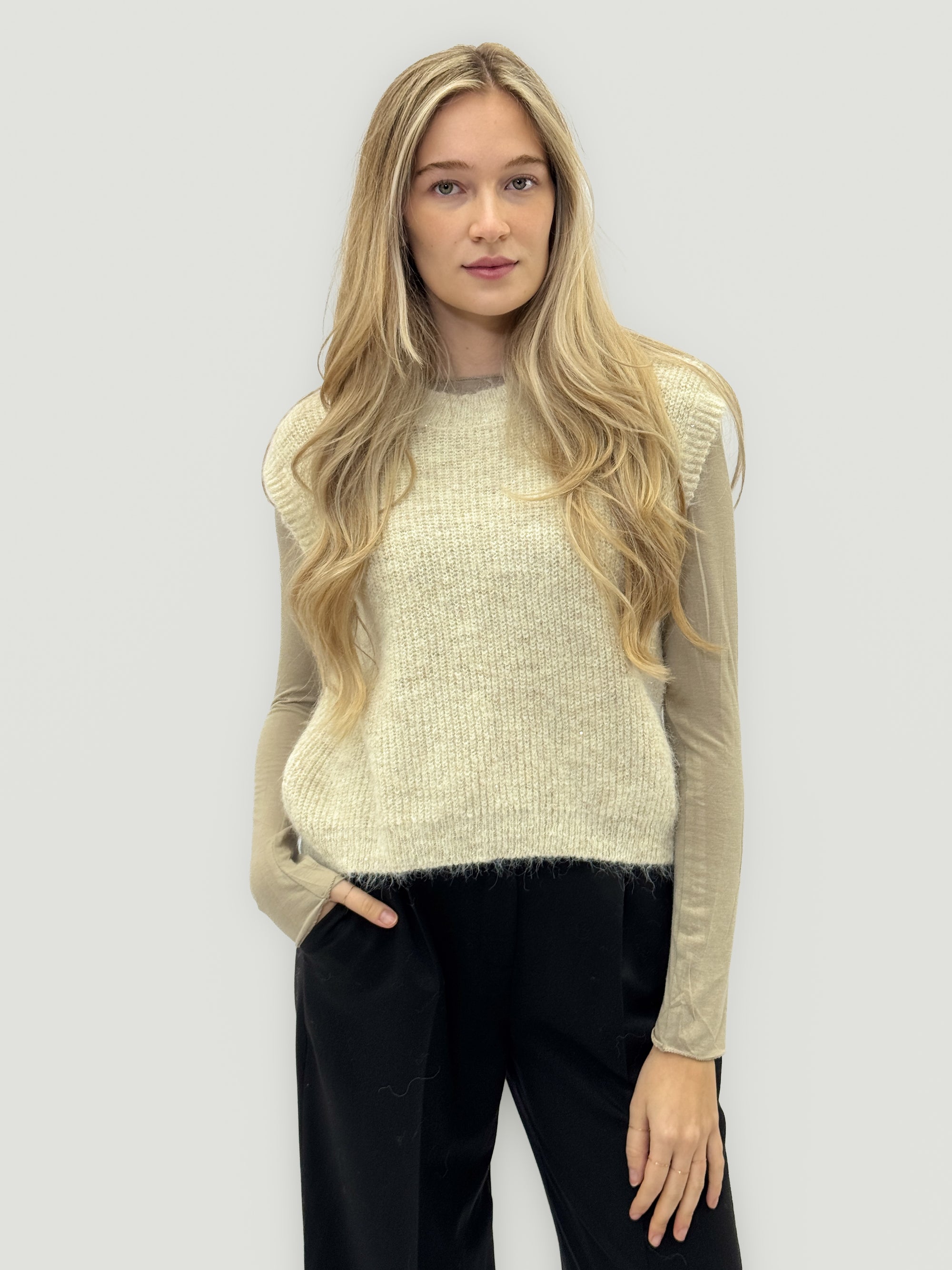 Gilet morbido lurex misto lana – Il tocco chic per i tuoi look autunnali