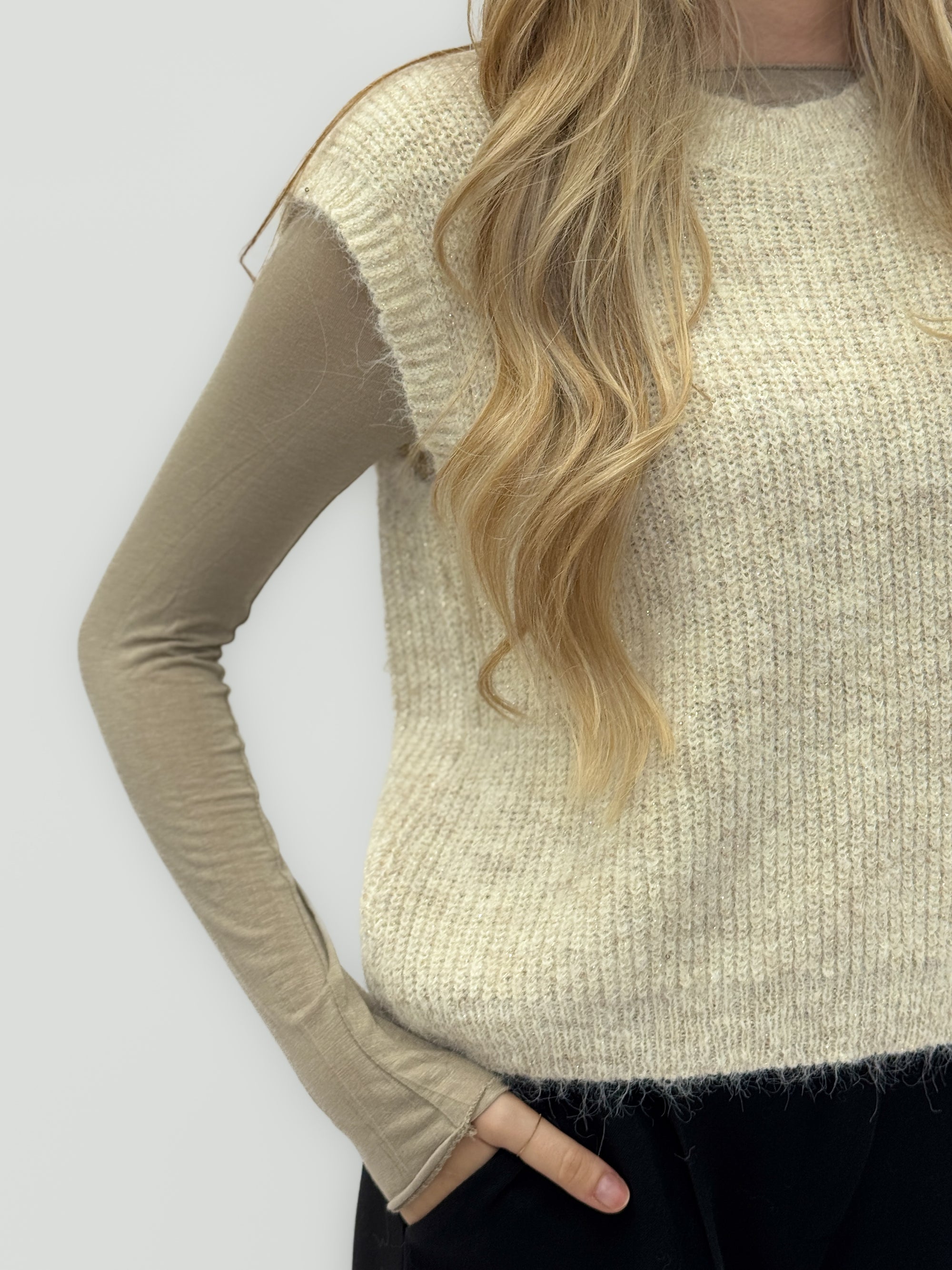 Gilet morbido lurex misto lana – Il tocco chic per i tuoi look autunnali