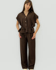 Completo con Camicia e Pantalone Palazzo
