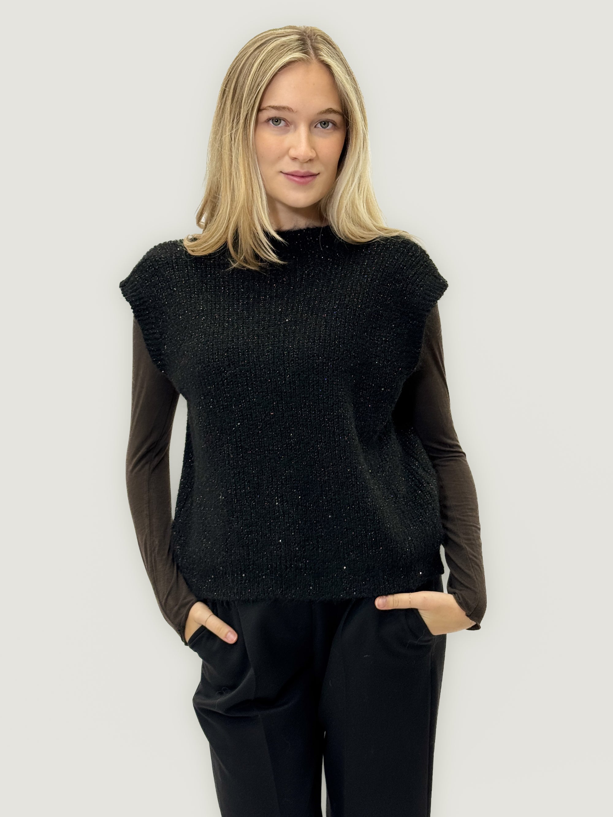 Gilet morbido lurex misto lana – Il tocco chic per i tuoi look autunnali