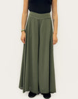 Pantalone Palazzo con Fascia Elasticizzata
