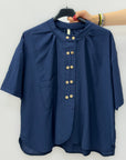 Camicia con Bottoni Gioiello