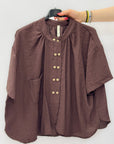Camicia con Bottoni Gioiello