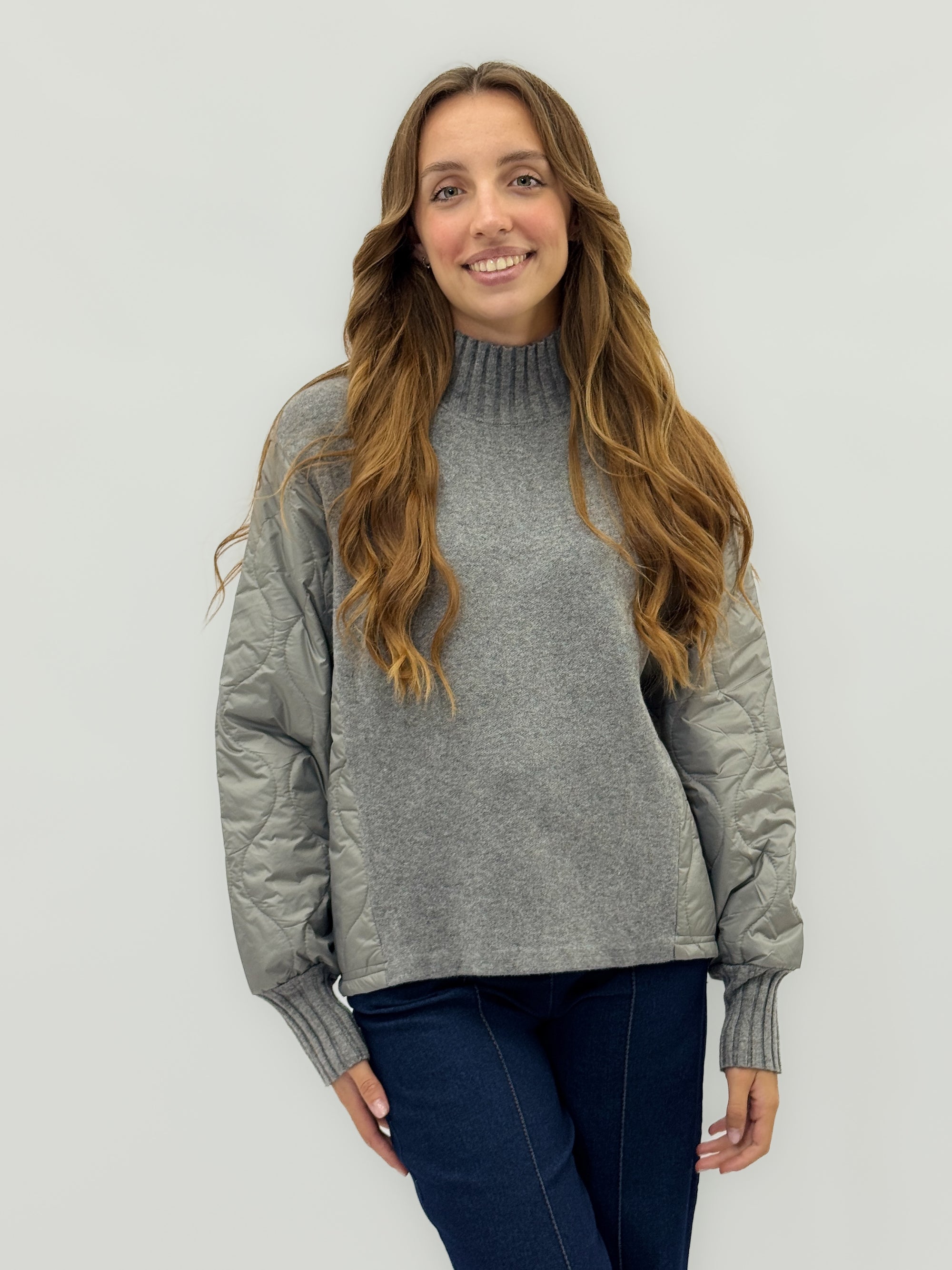 Maglia con maniche trapuntate – Mix perfetto tra comfort e stile
