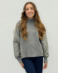 Maglia con maniche trapuntate – Mix perfetto tra comfort e stile