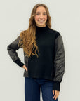 Maglia con maniche trapuntate – Mix perfetto tra comfort e stile